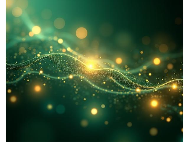 Abstract representation of data flow and AI integration in health technology
